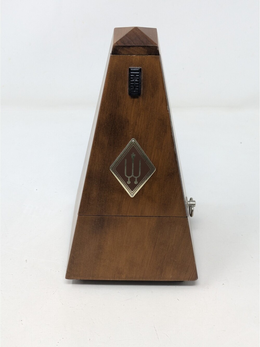 Vintage Wittner Metronome Wind Up West Germany Plastic Wood Grain Finish.